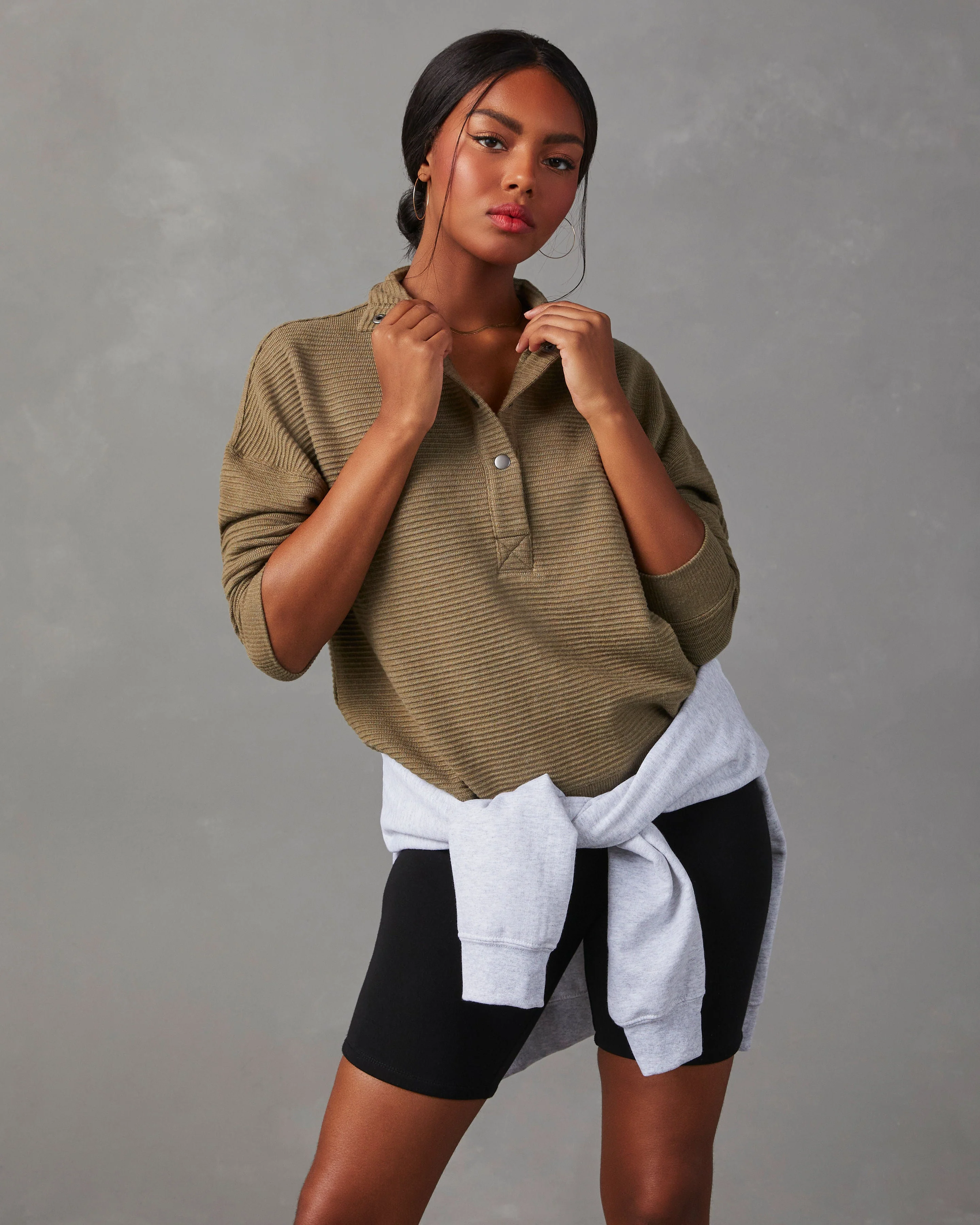 Kinsleigh Collared Pullover Sweater - Image 9