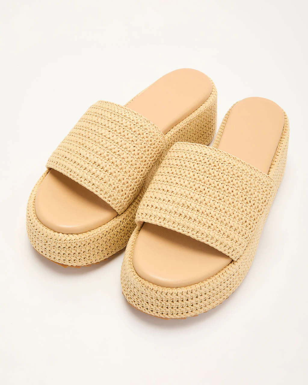 Klein Raffia Platform Sandals - Image 2