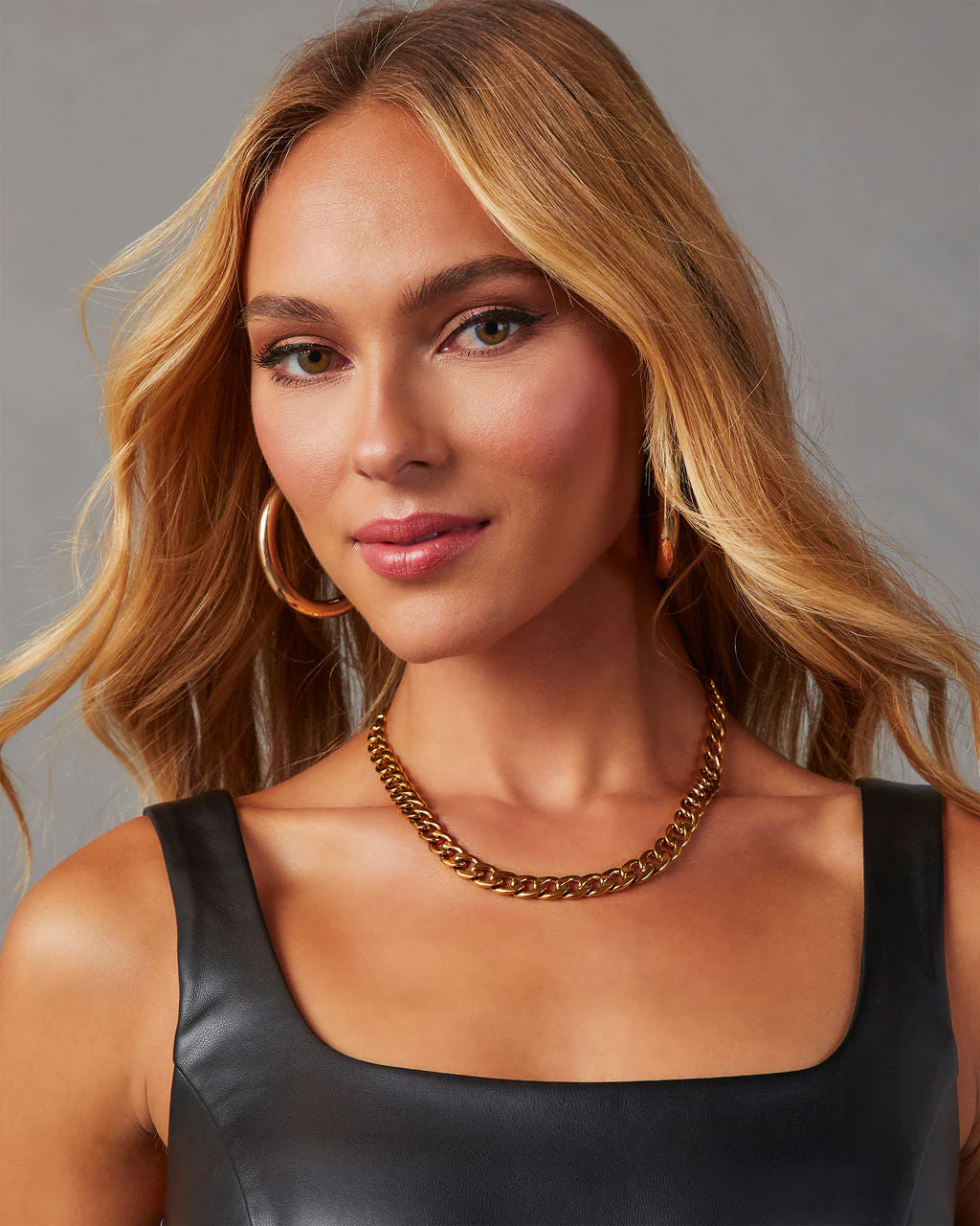 Knox Curb Chain Necklace - Image 2
