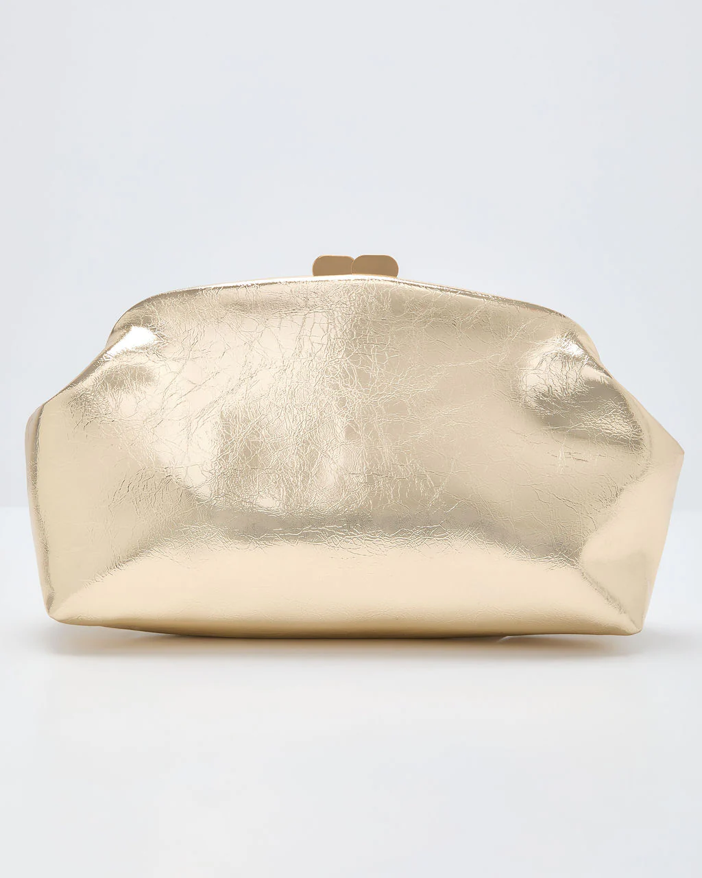 Koriena Metallic Oversized Pouch Clutch - Image 3