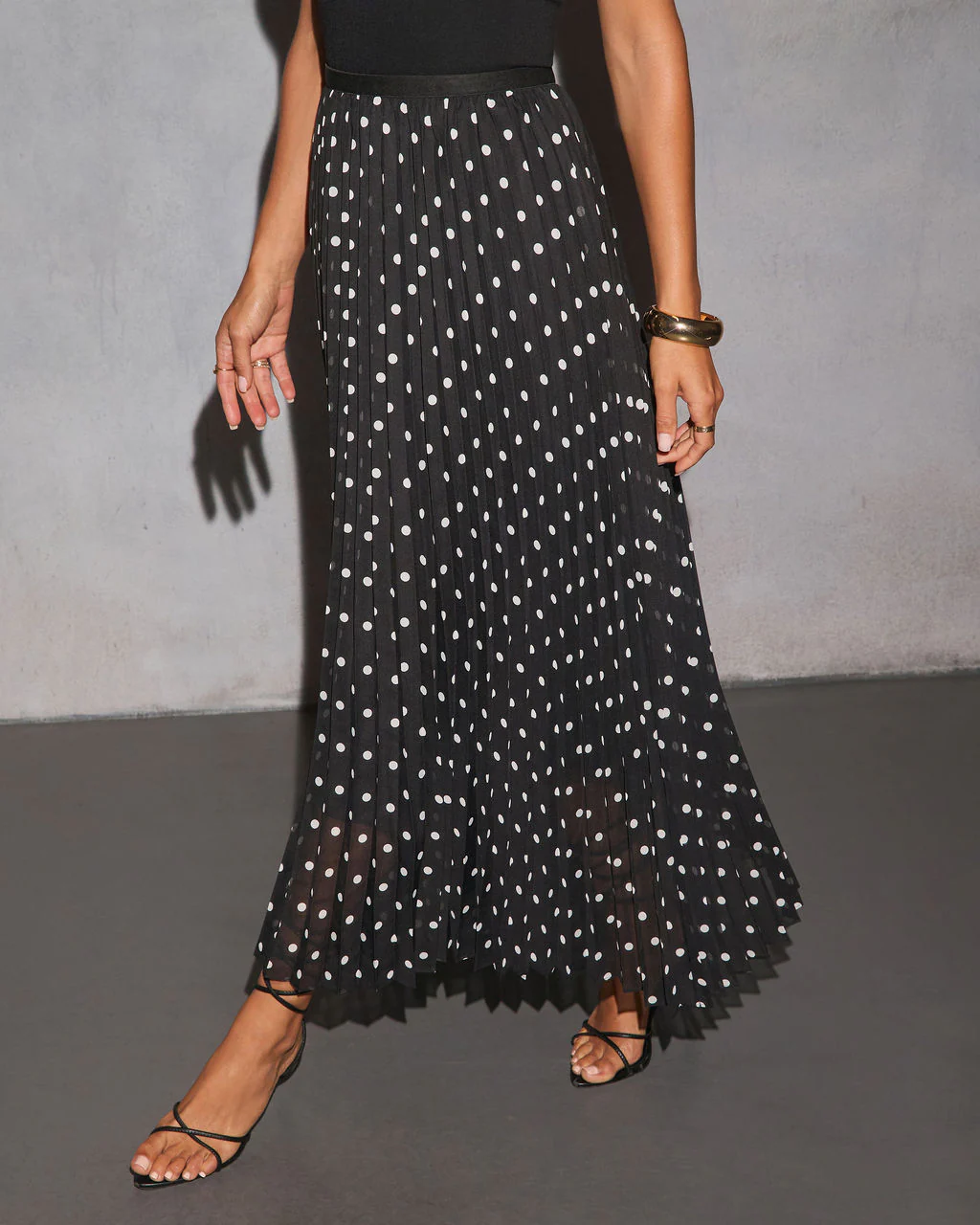 Korrina Polka Dot Midi Skirt - Image 3