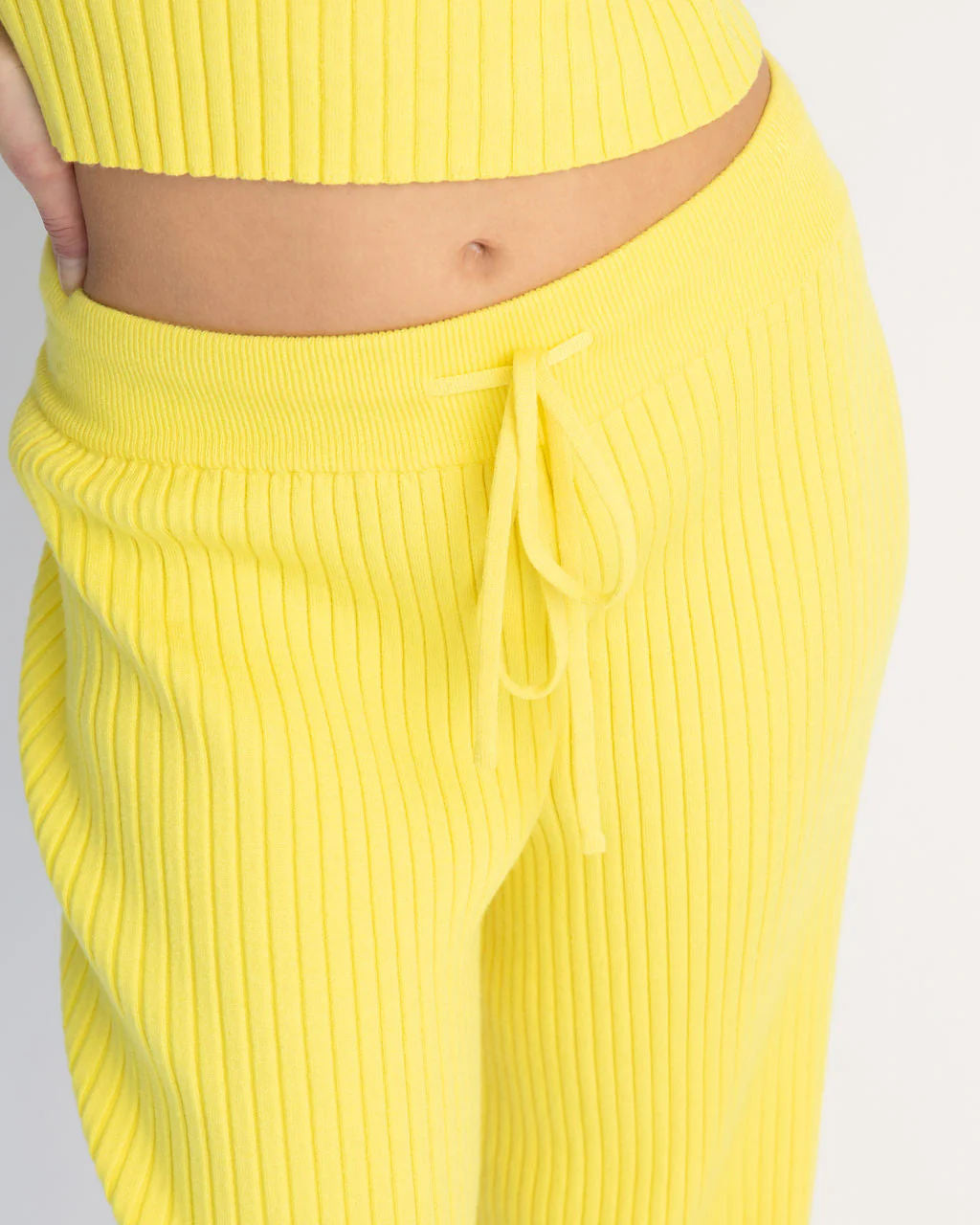 Laid Back Luxe Ribbed Drawstring Pants - Image 2