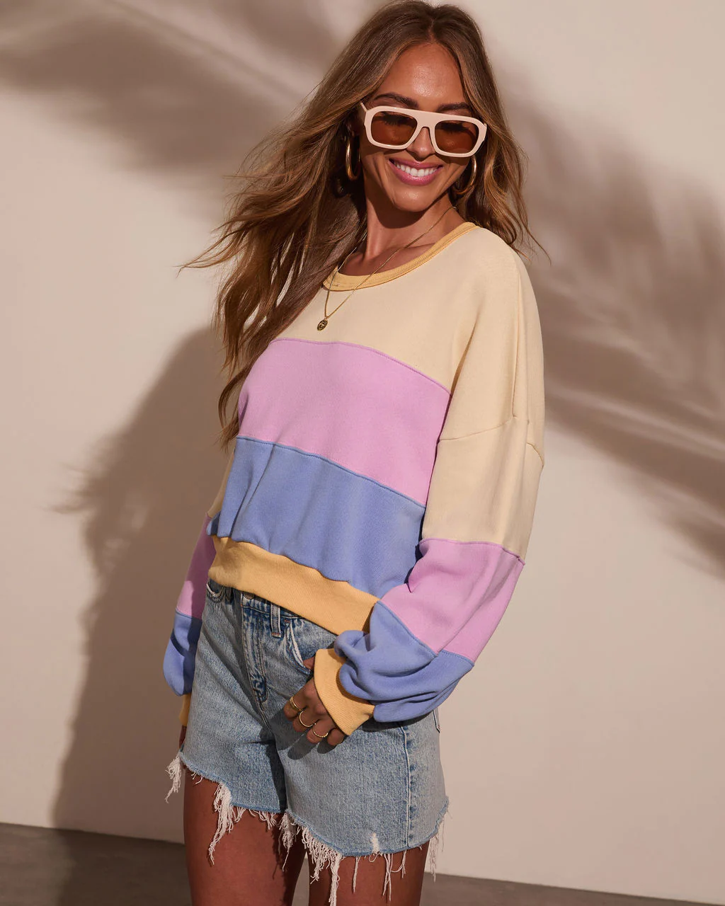 Lake Side Oversized Colorblock Pullover - Image 3