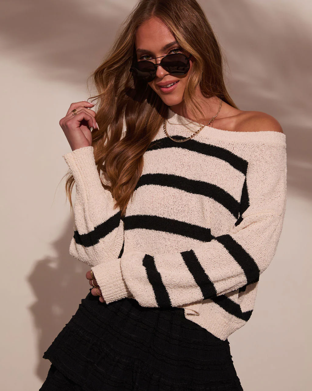 Lanie Striped Knit Sweater - Image 6