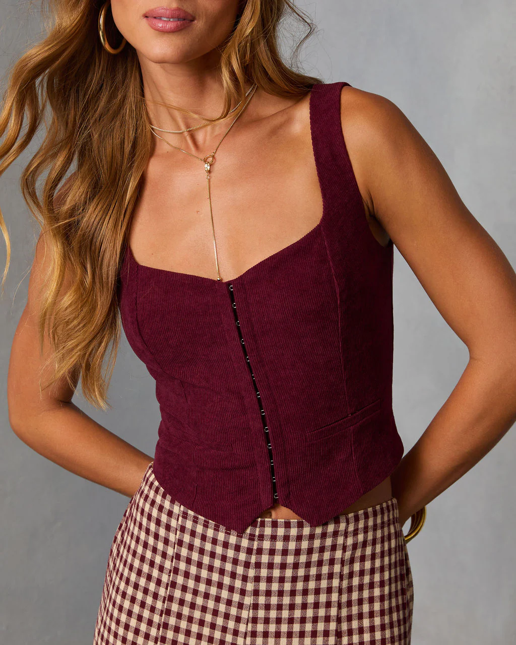 Larklin Corduroy Vest Top - Image 5