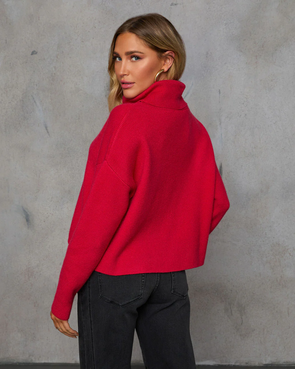 Latte Lover Turtleneck Knit Sweater - Image 10