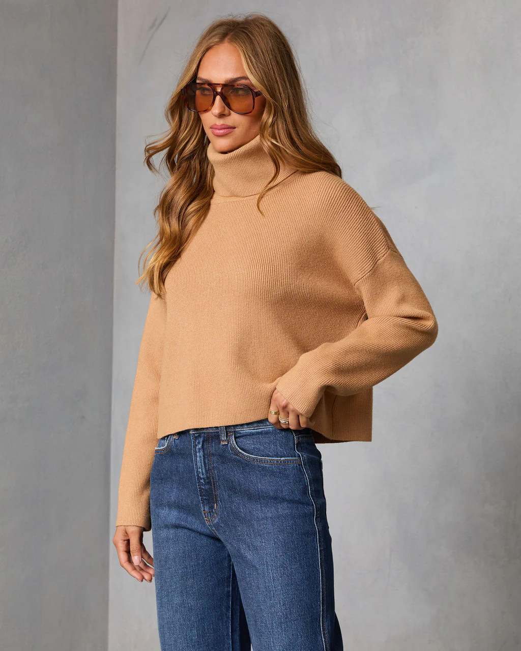 Latte Lover Turtleneck Knit Sweater - Image 15