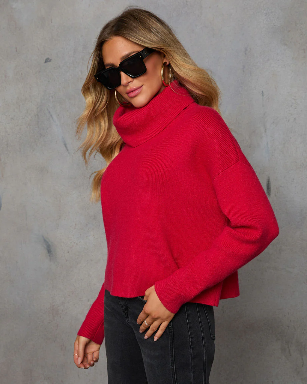 Latte Lover Turtleneck Knit Sweater - Image 9