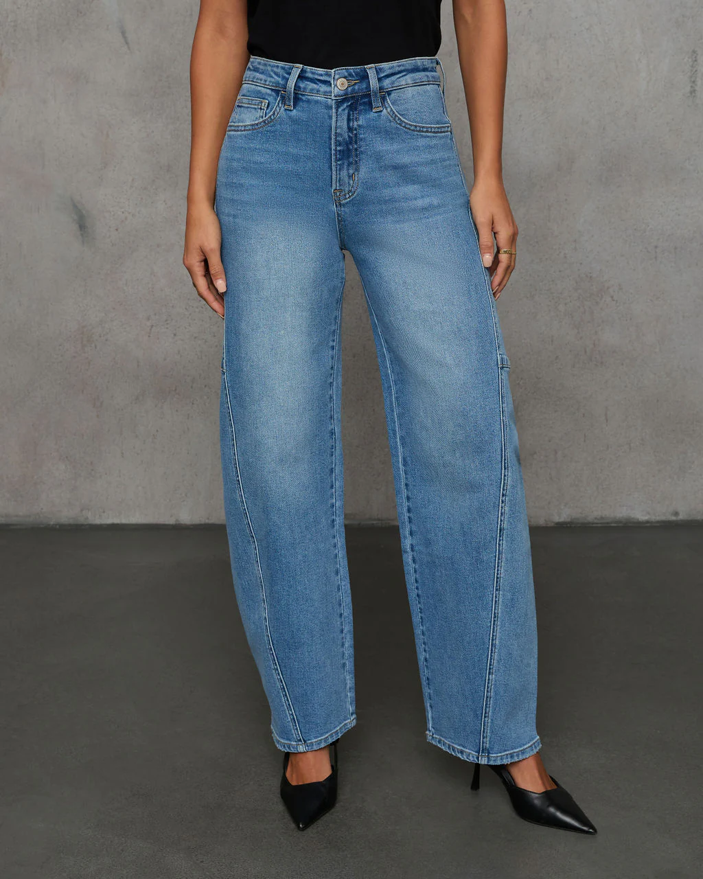 Launa Stretch High Rise Barrel Jeans - Image 2