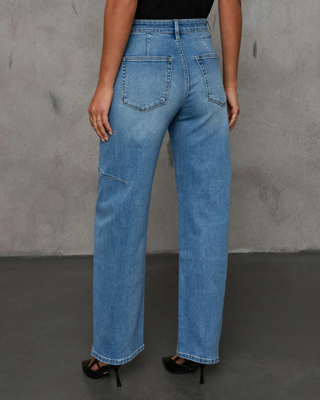 Launa Stretch High Rise Barrel Jeans - Image 4