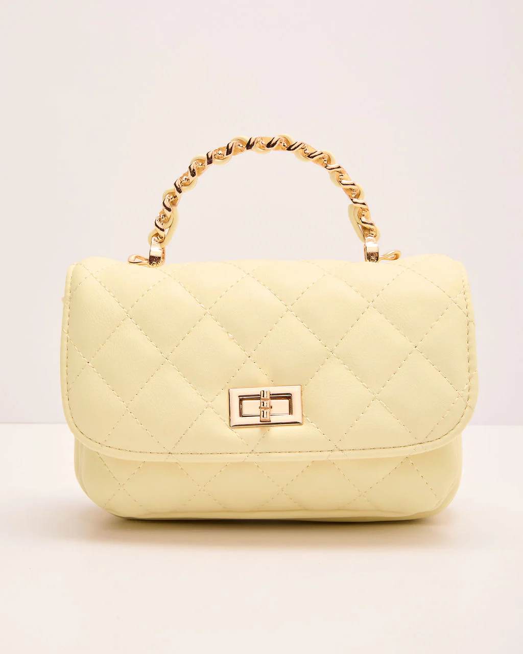 Laura Quilted Vegan Leather Top Handle Bag - Image 3