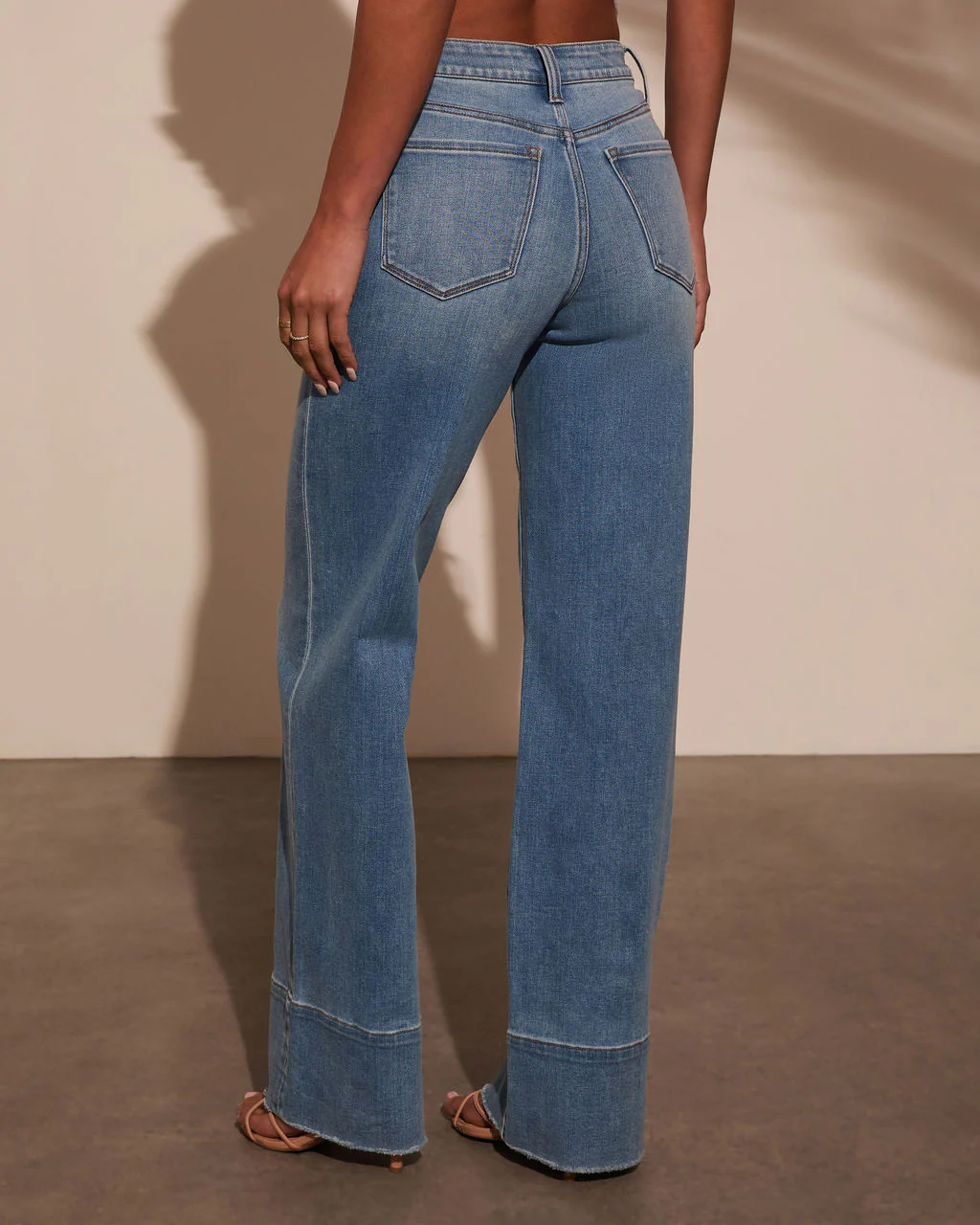 Lauren Super Stretch High Rise Wide Leg Jeans - Image 4