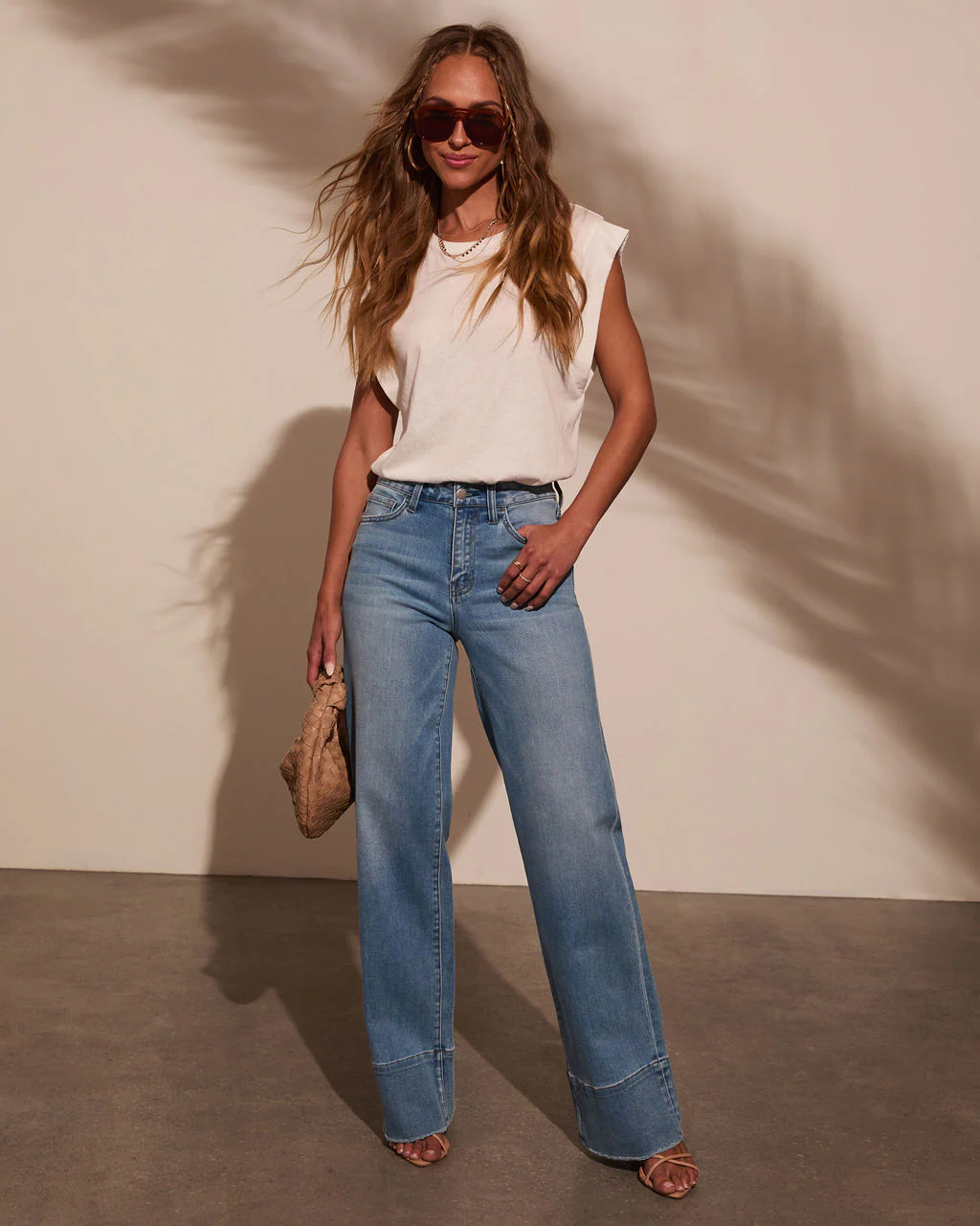 Lauren Super Stretch High Rise Wide Leg Jeans - Image 5