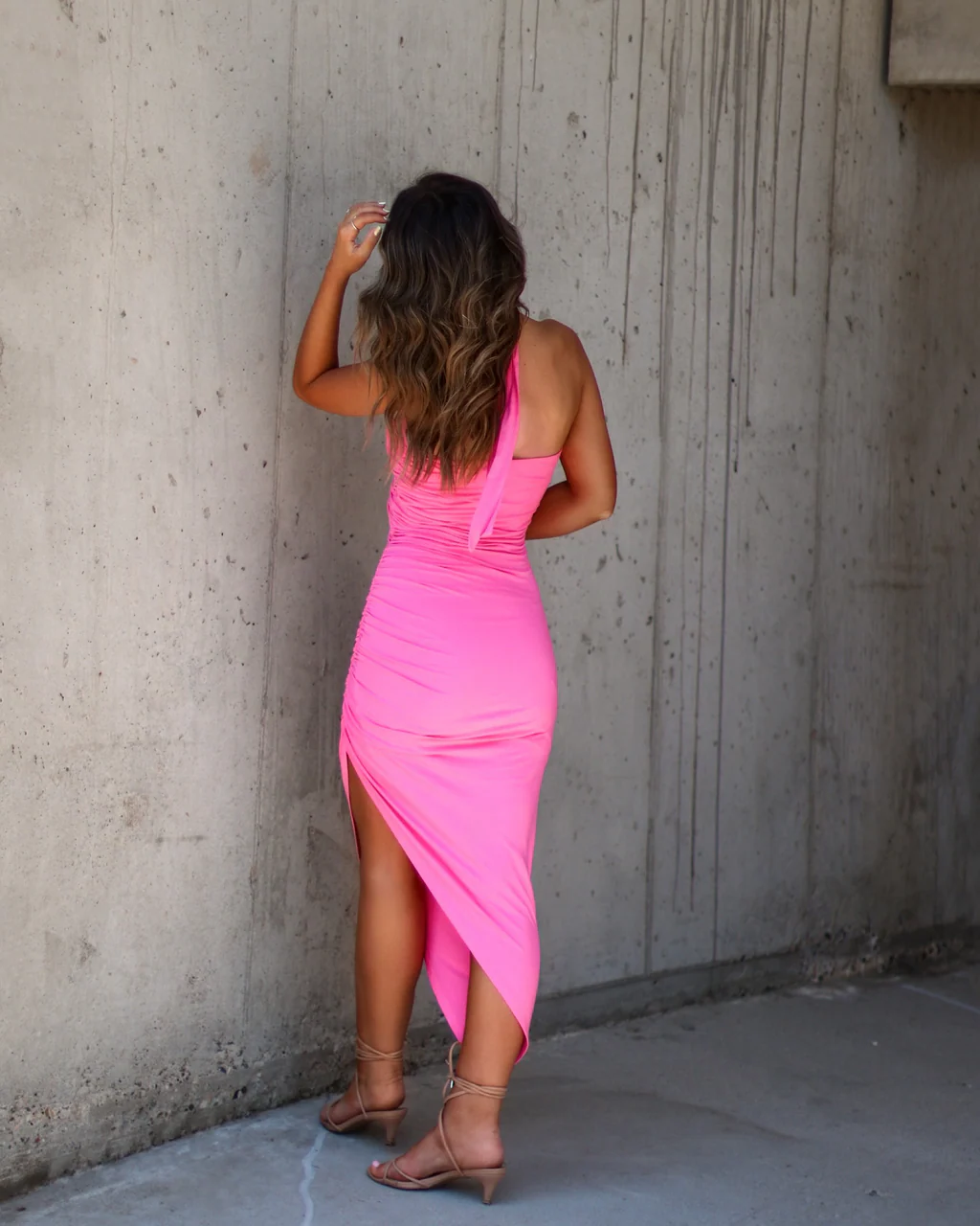 Laurent Halter Asymmetrical Hem Midi Dress - Image 2