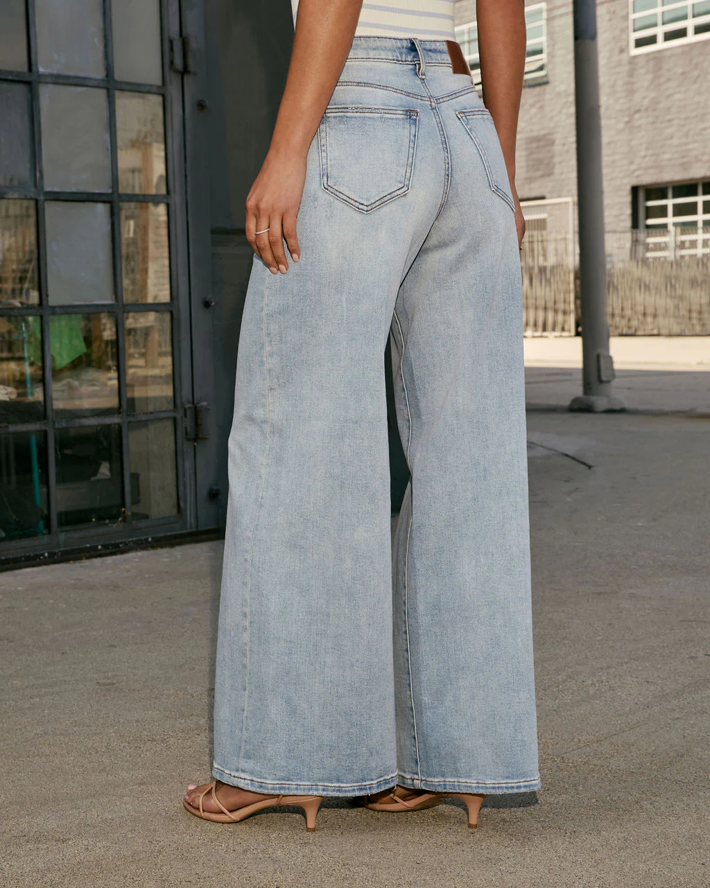 Laurie Super Stretch High Rise Wide Leg Jean - Image 4