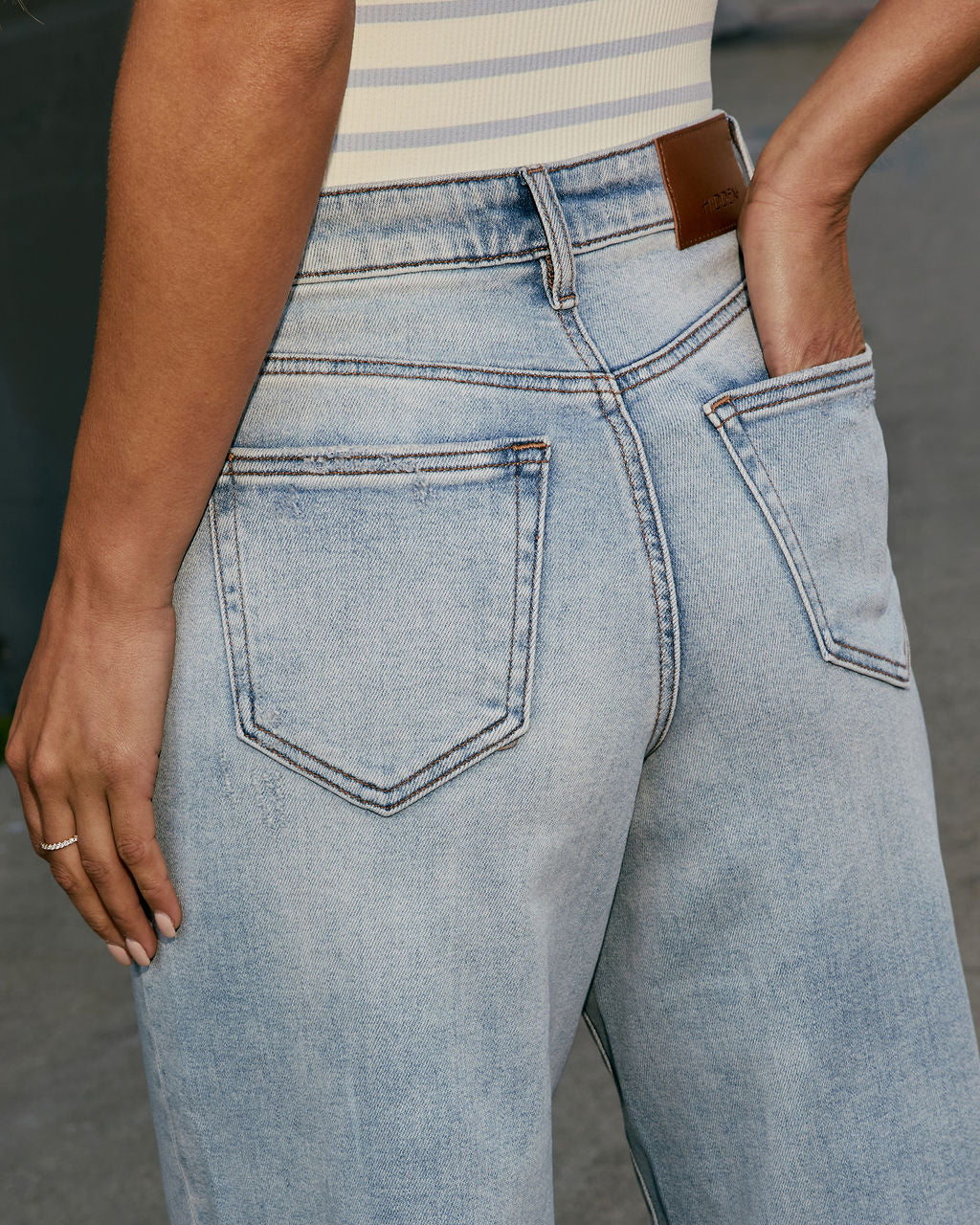 Laurie Super Stretch High Rise Wide Leg Jean - Image 6