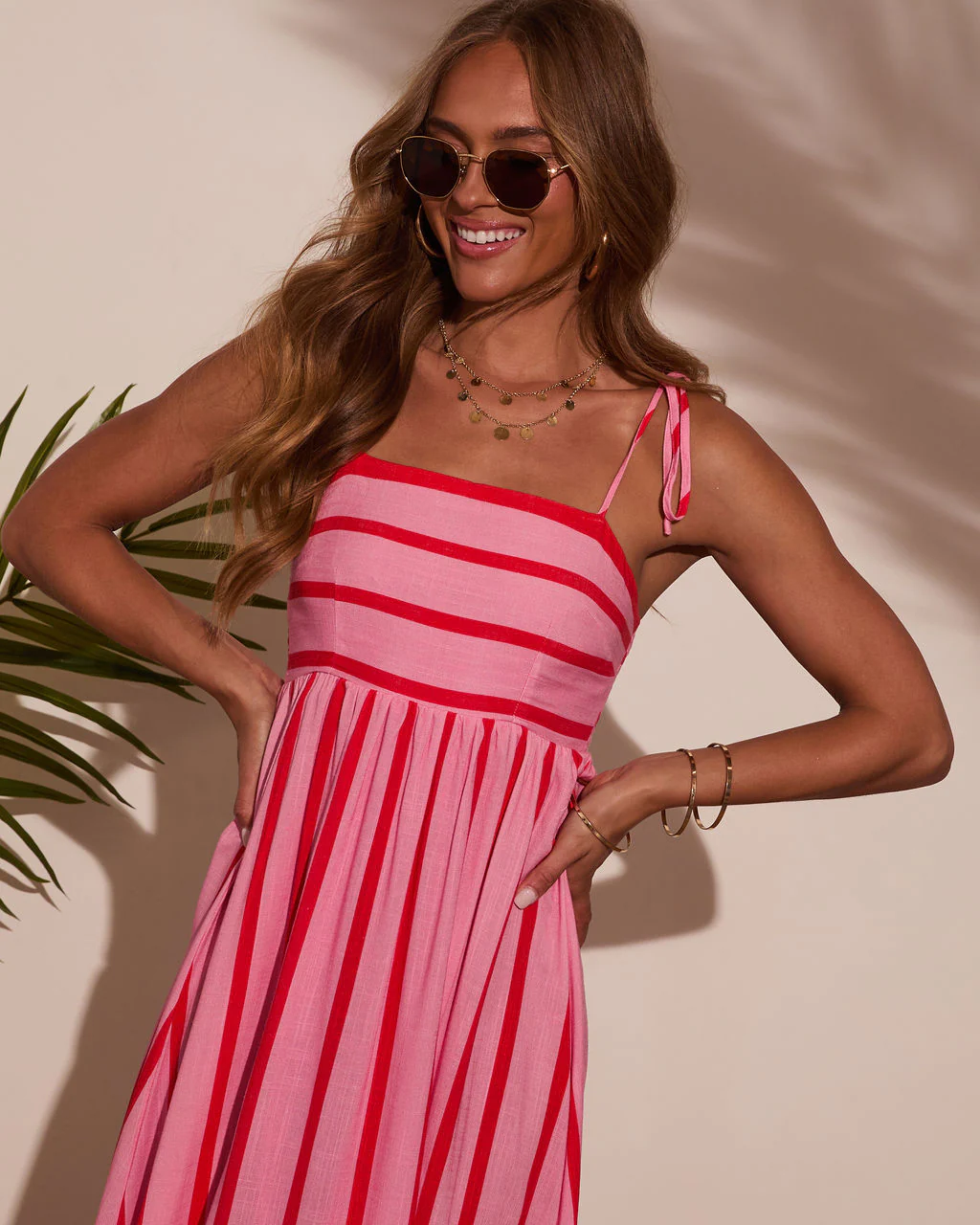 Leima Striped Maxi Dress - Image 2