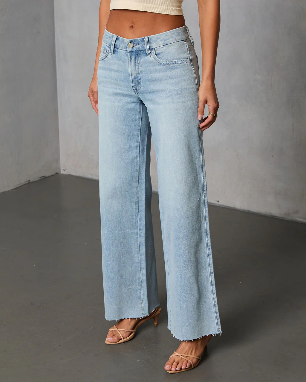 Lejer Stretch Mid Rise Straight Leg Jeans - Image 3