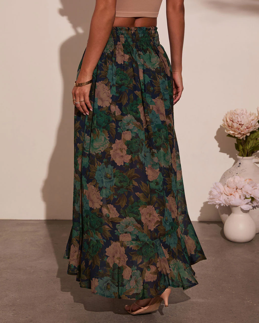 Levvie Front Tie Maxi Skirt - Image 10