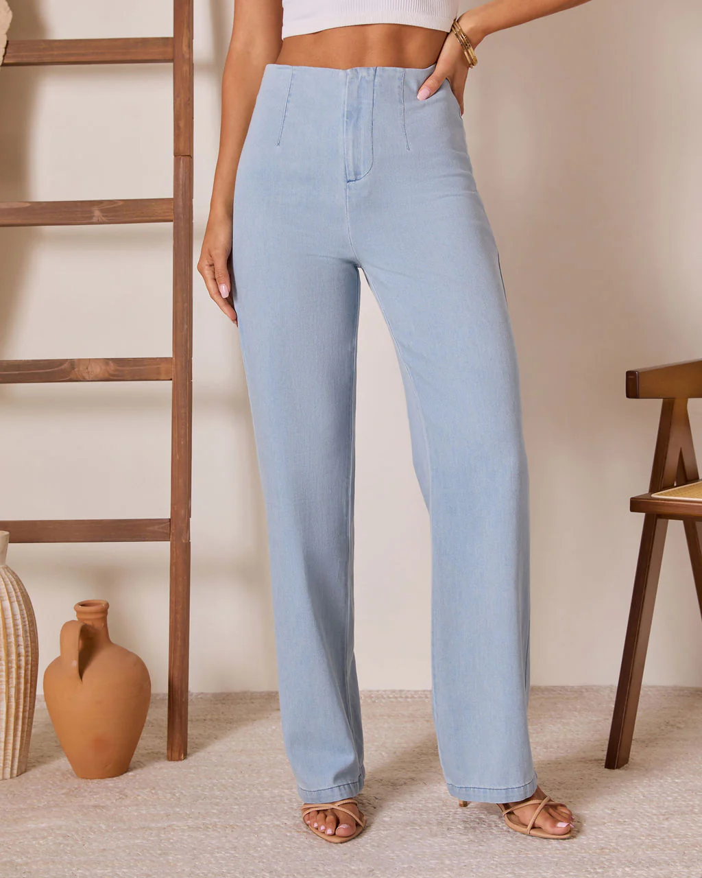 Lianne High Rise Denim Pants - Image 3