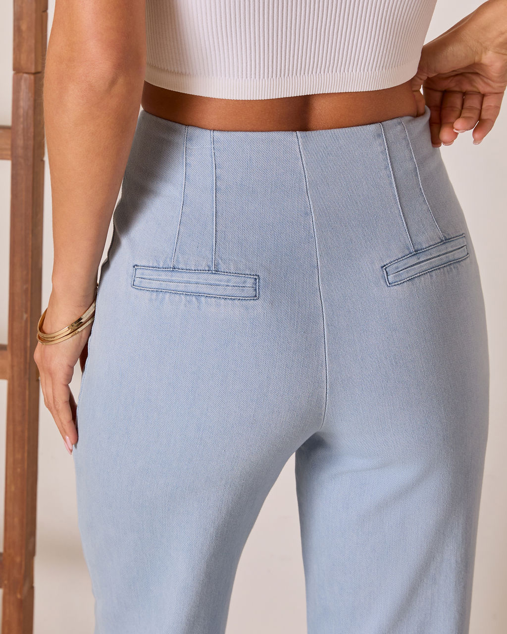 Lianne High Rise Denim Pants - Image 6