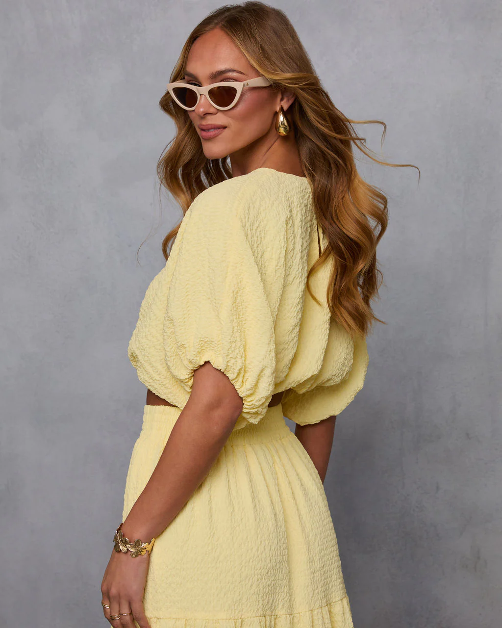 Liena Gauze Cropped Top - Image 4
