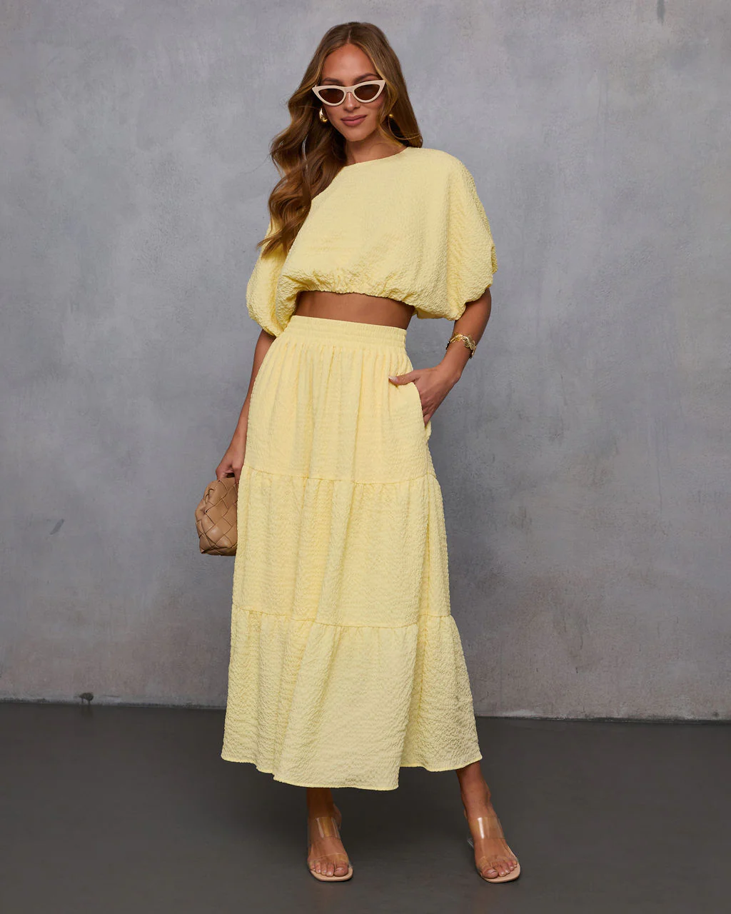 Liena Tiered Gauze Midi Skirt - Image 5