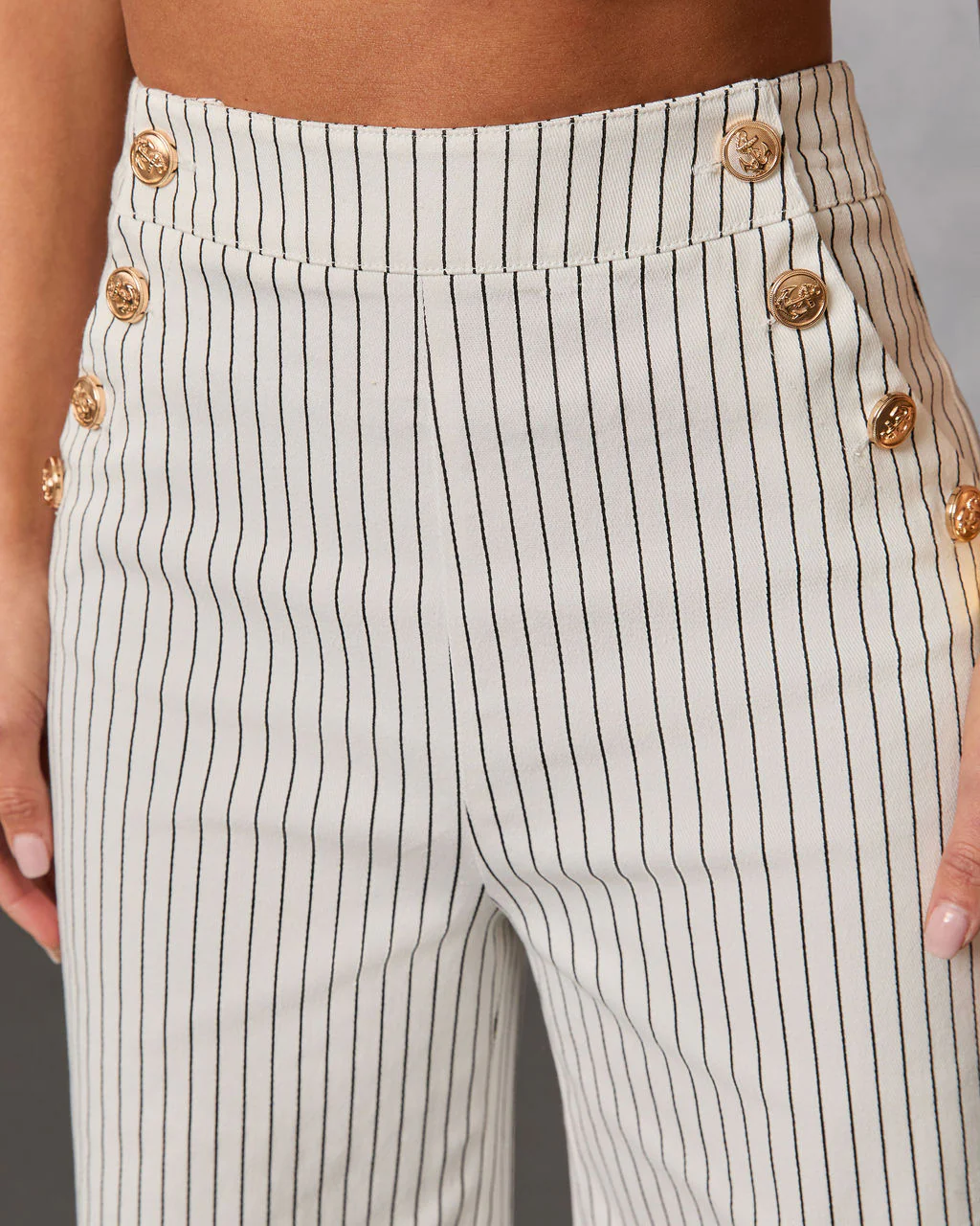 Light Touch Pinstripe Wide Leg Pants - Image 6
