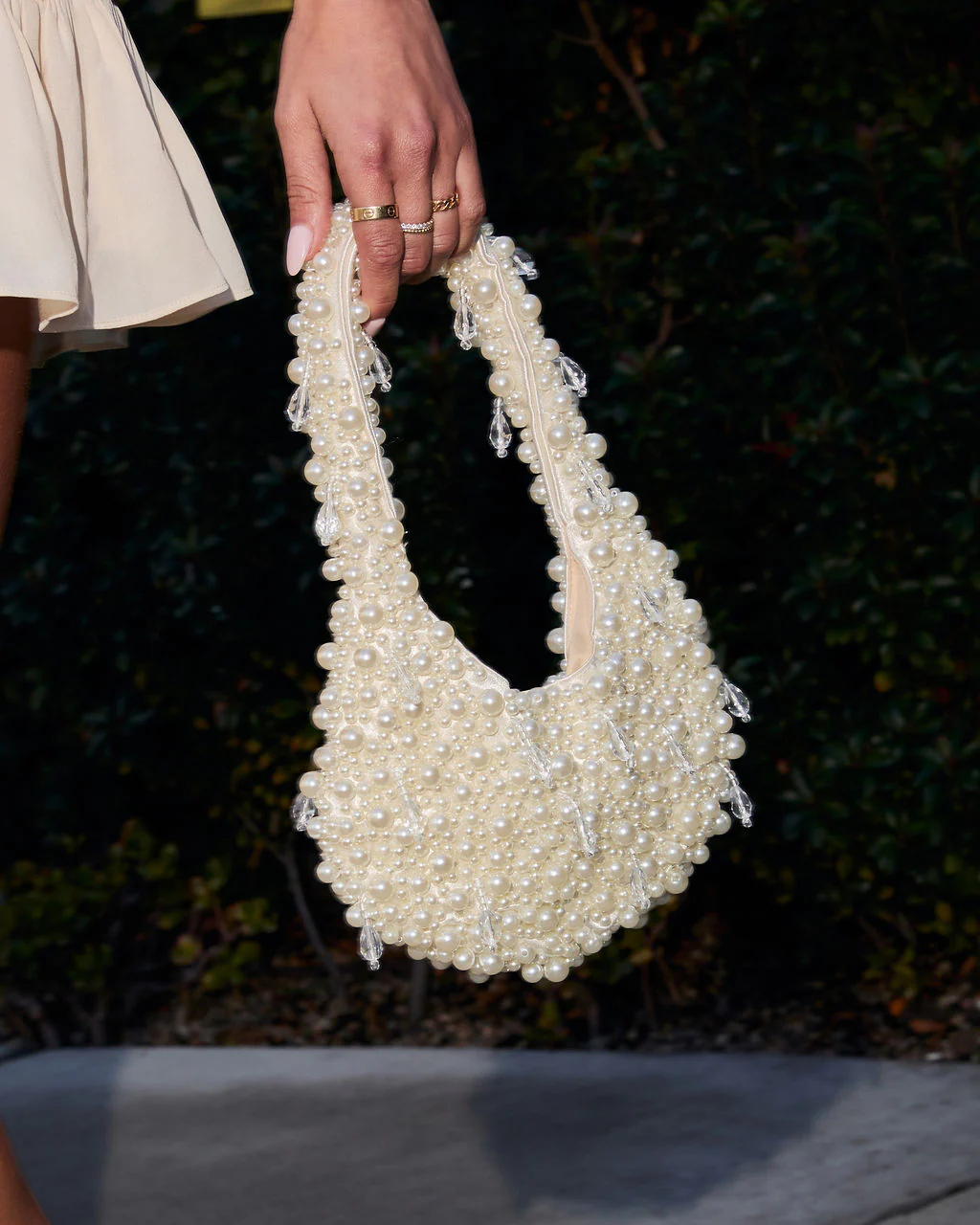 Lilah Pearl Embellished Shoulder Bag - Image 4