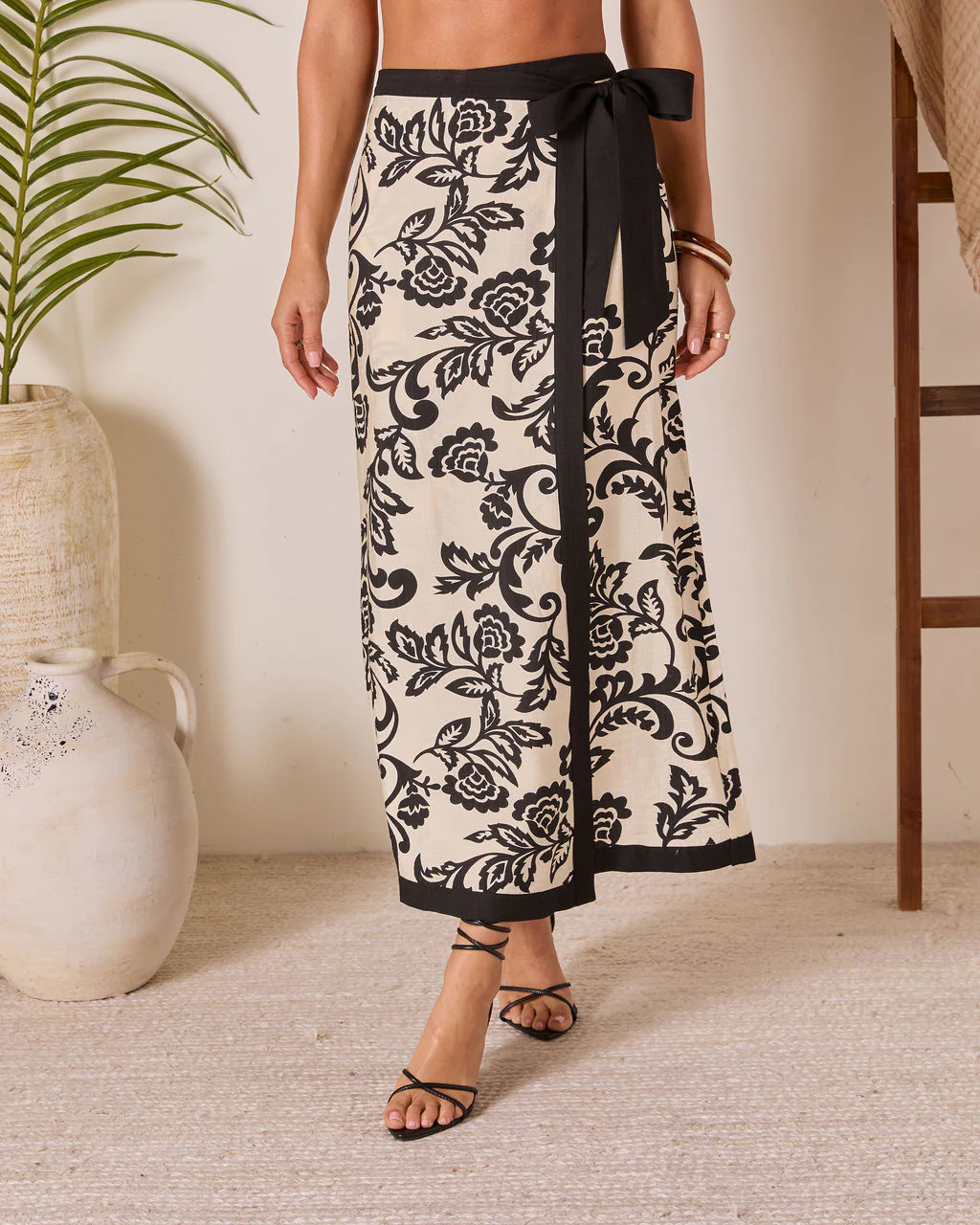 Lindsi Printed Wrap Tie Sarong - Image 2