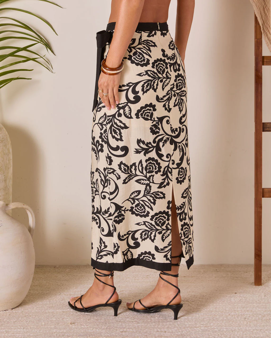 Lindsi Printed Wrap Tie Sarong - Image 4