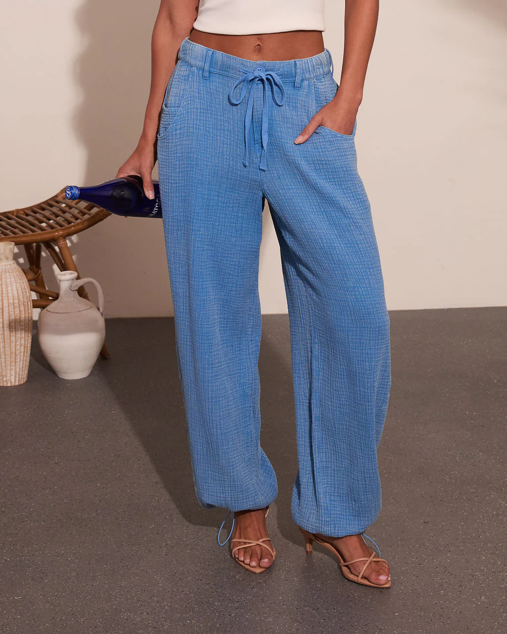 Loela Mid Rise Drawstring Joggers - Image 2