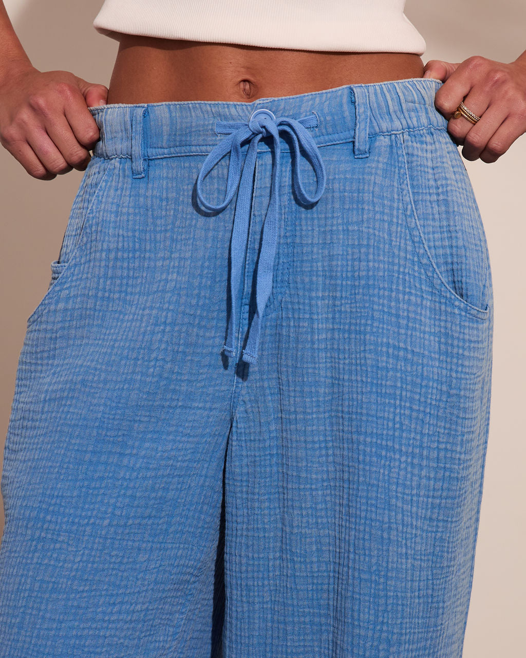Loela Mid Rise Drawstring Joggers - Image 6