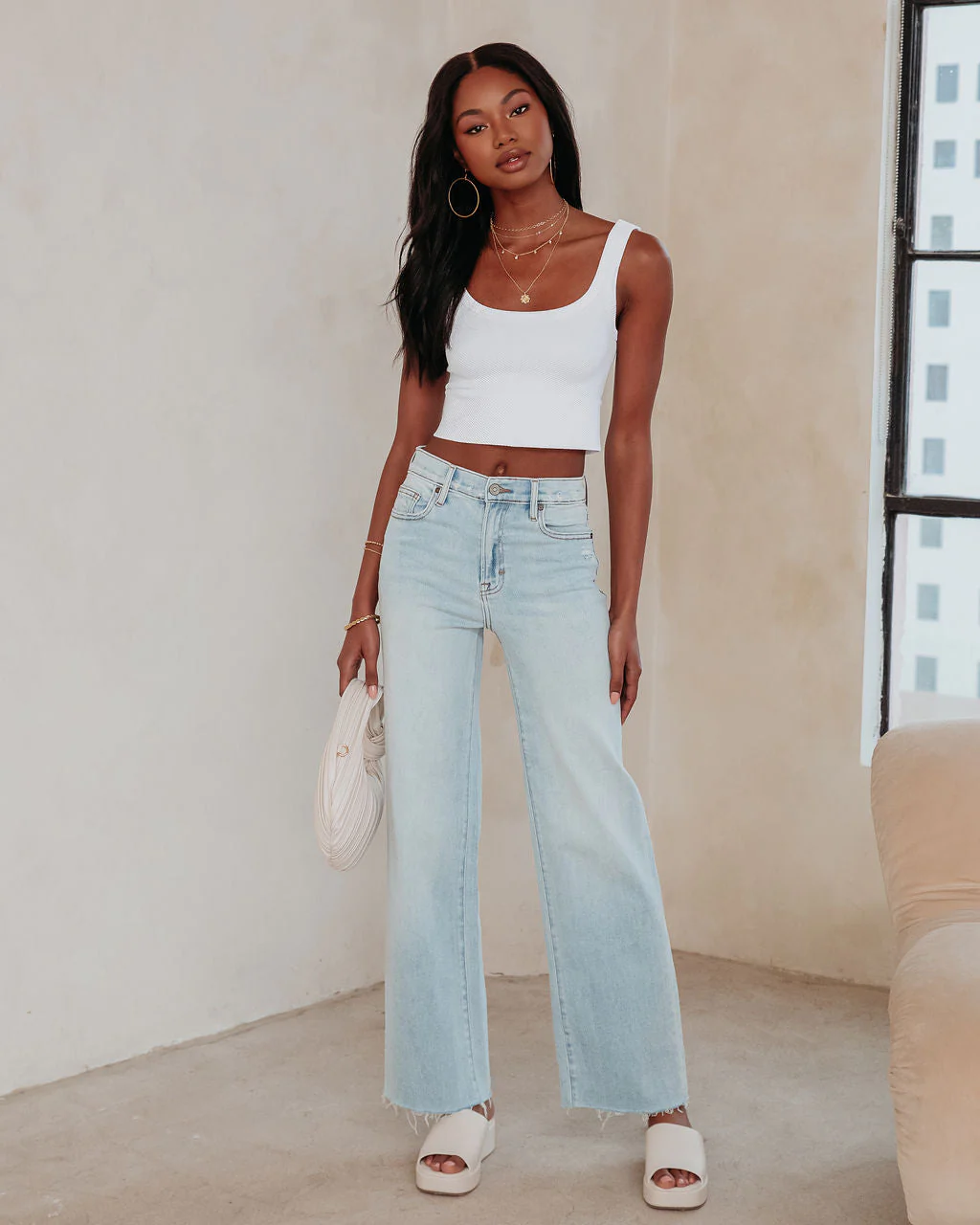 Logan Super Stretch High Rise Relaxed Jeans - Image 2