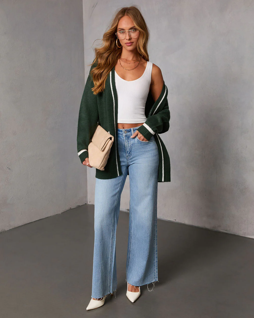 Tennis Club Graphic Knit Cardigan - Image 2
