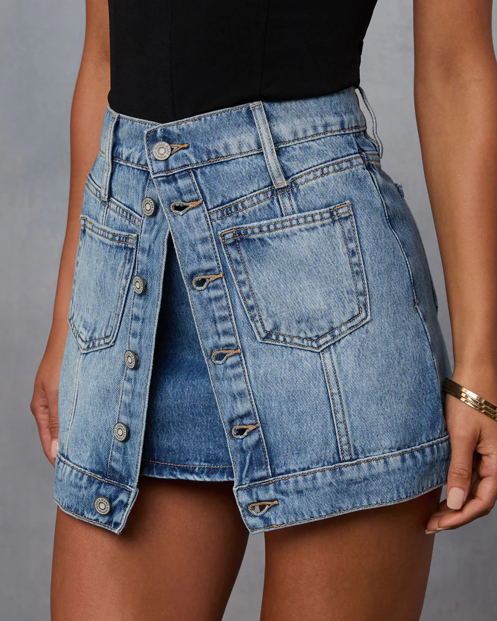 Look Twice Layered Mini Skirt - Image 3
