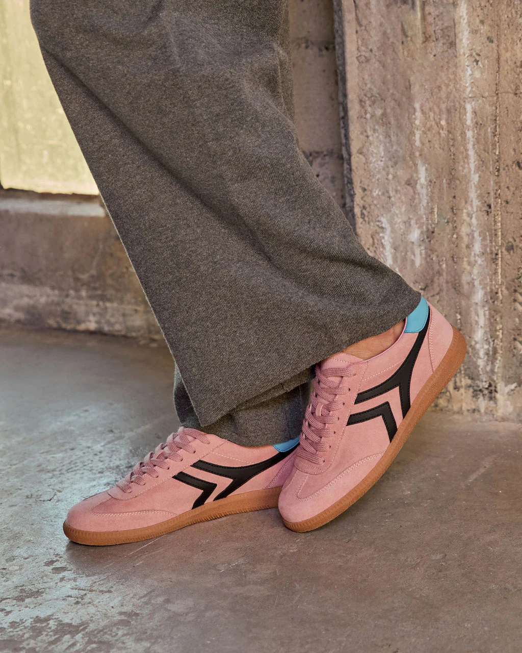Lorilai Faux Suede Lace Up Sneakers - Image 4