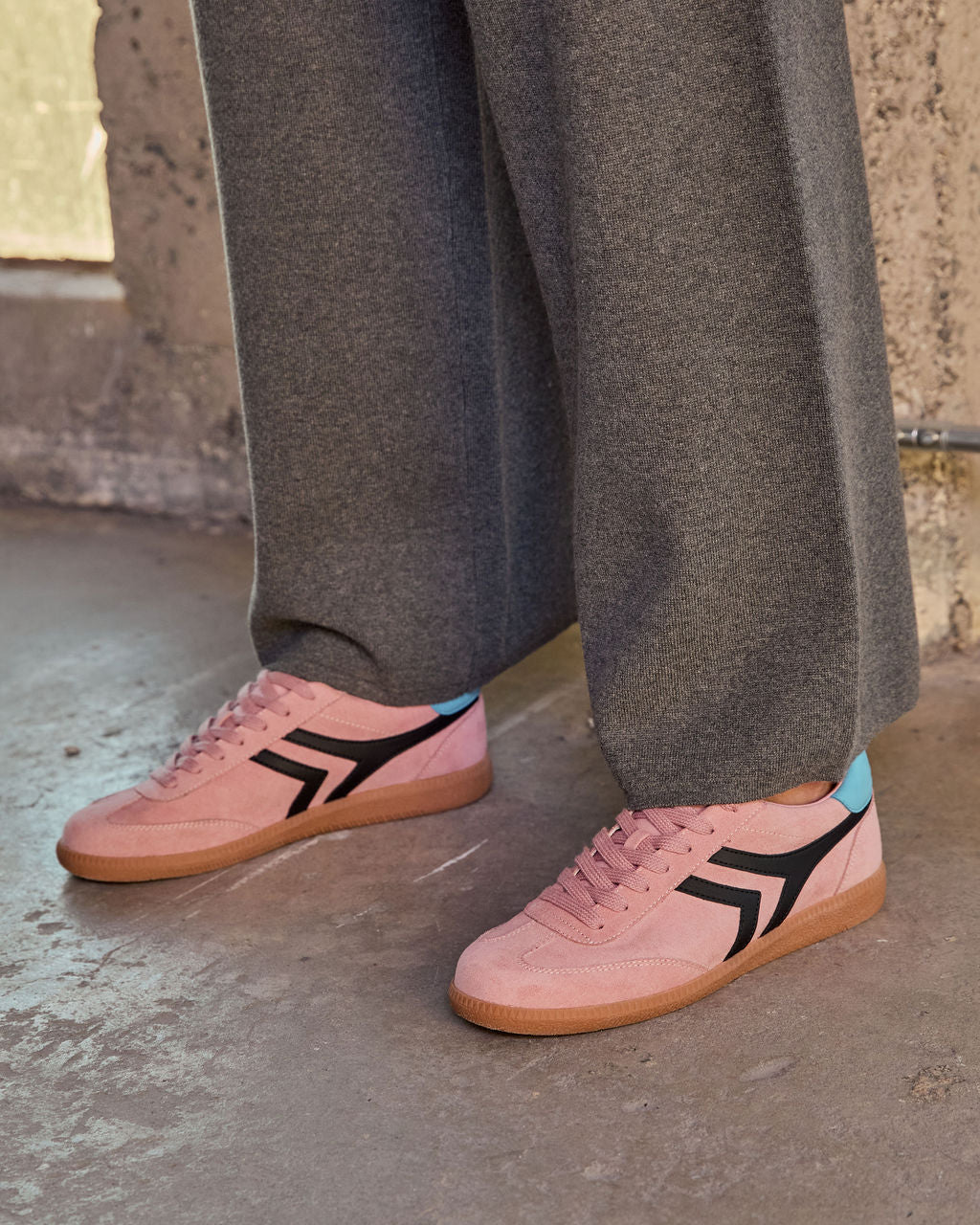 Lorilai Faux Suede Lace Up Sneakers - Image 5