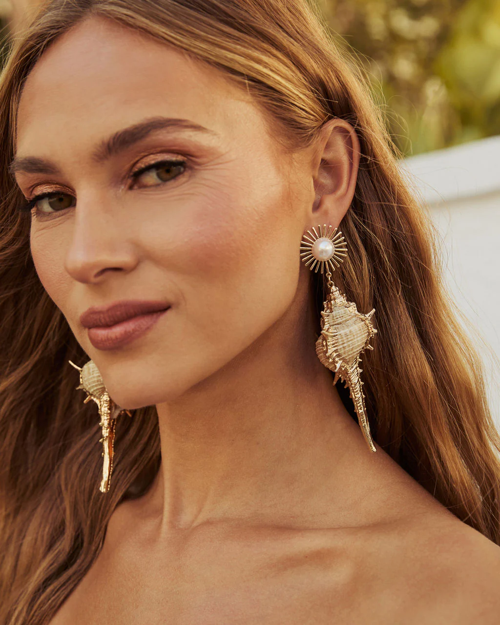 Lost At Sea Shell Drop Earrings - Image 3