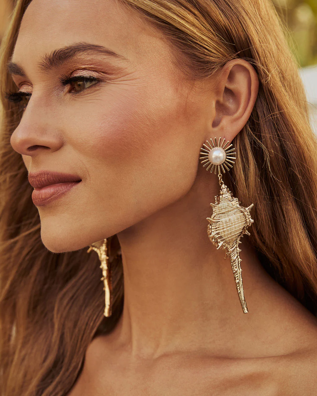 Lost At Sea Shell Drop Earrings - Image 4