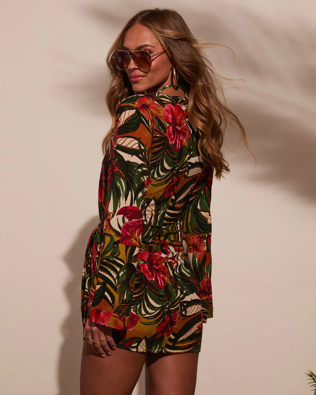 Lost In The Tropics Wrap Mini Dress - Image 4