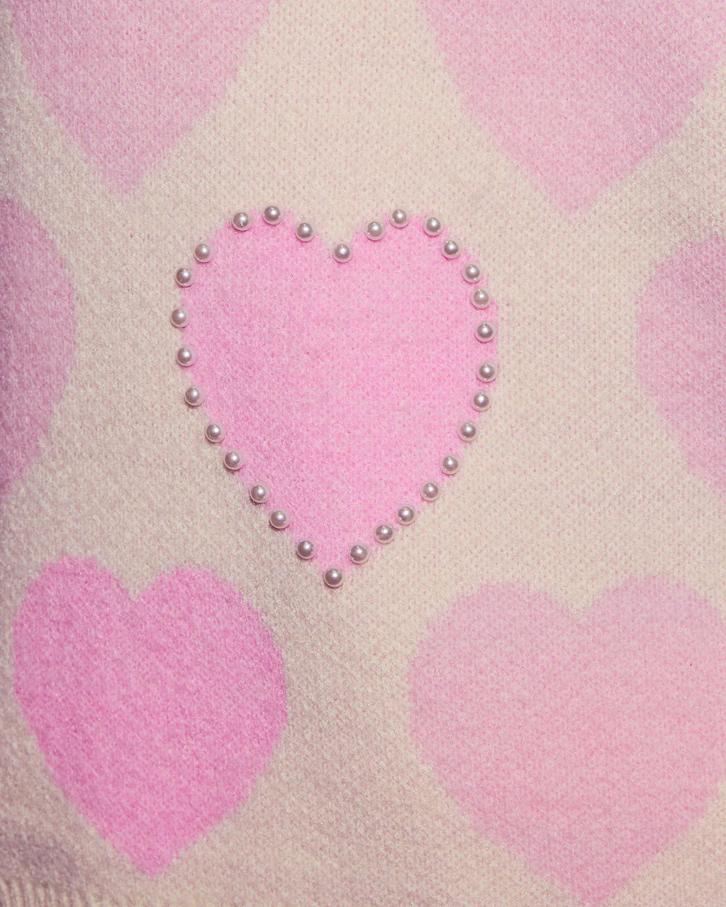 Love Letter Oversized Heart Pearl Sweater - Image 6