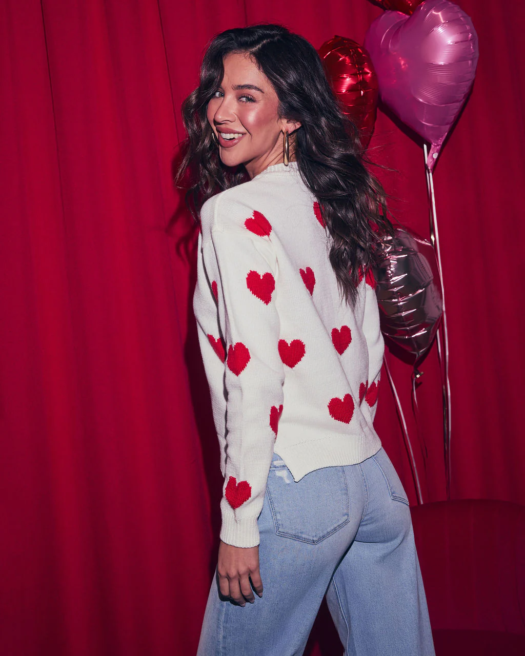 Lover's Lane Graphic Heart Sweater - Image 4