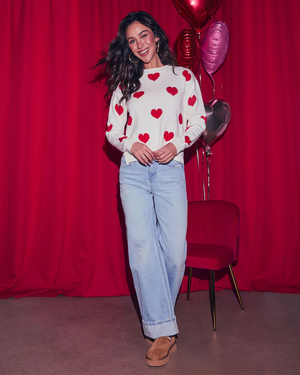 Lover's Lane Graphic Heart Sweater - Image 5