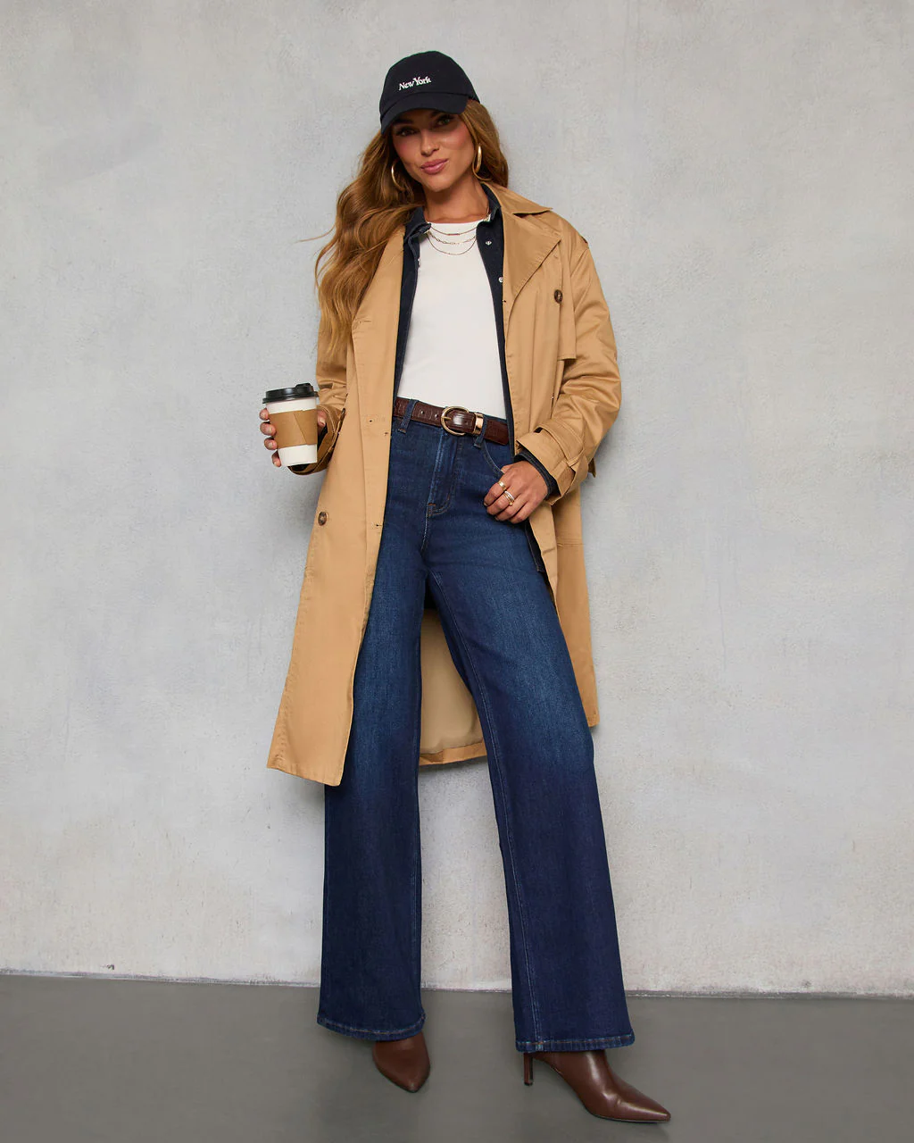 Lowland Stretch High Rise Relaxed Wide Leg Jeans - Image 2