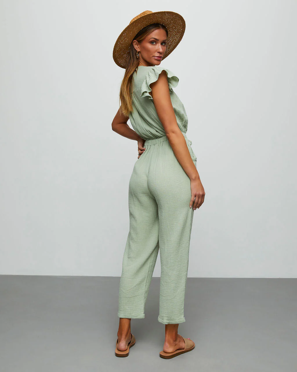 Loyal Pocketed Ruffle Jumpsuit - Image 5