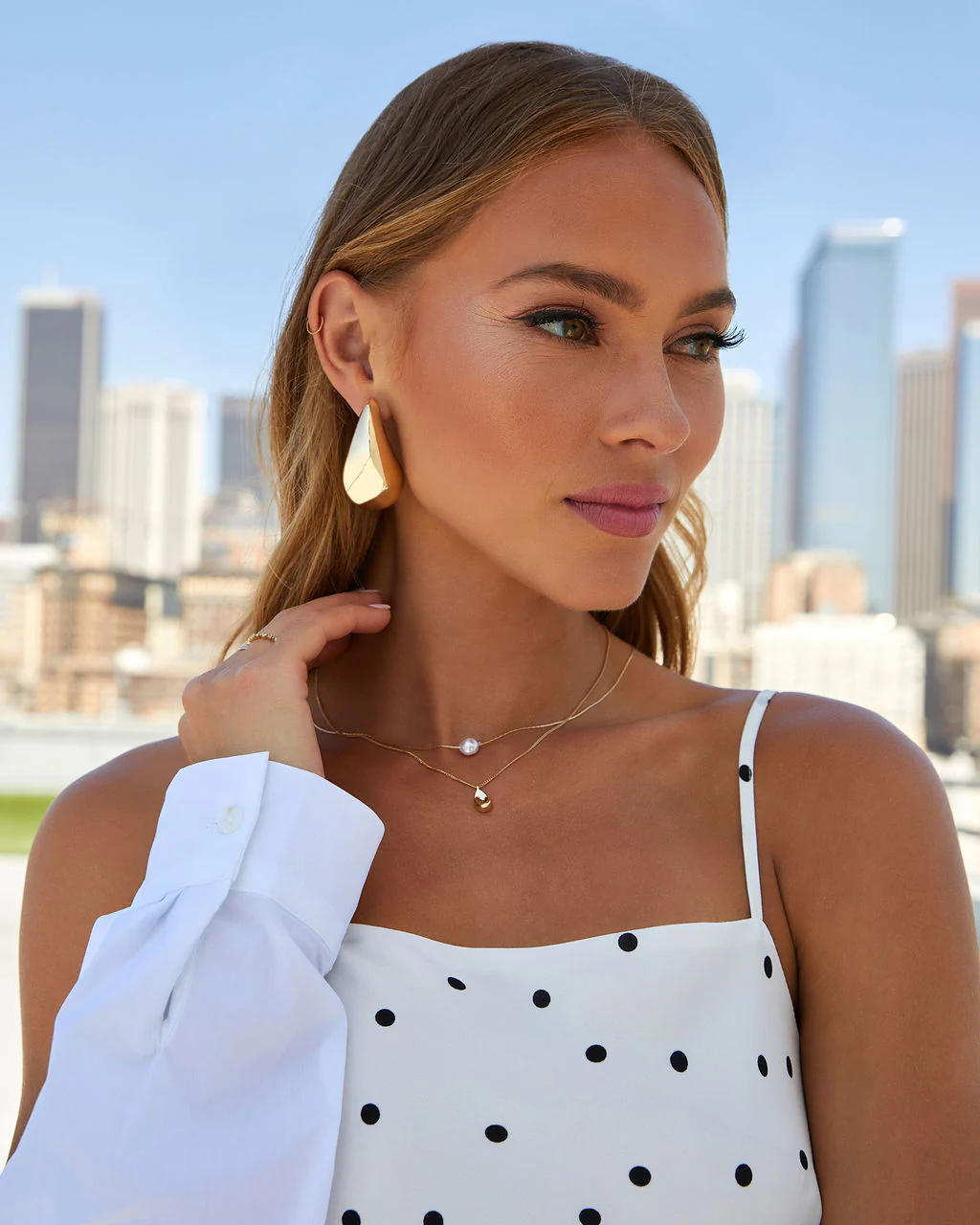 Luci Teardrop Bauble Earrings - Image 2