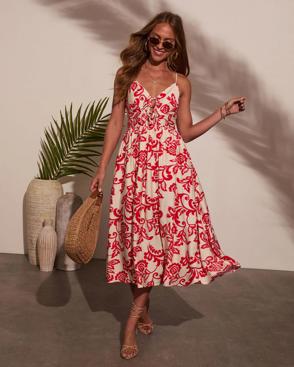 Lucie Abstract Midi Dress - Image 5