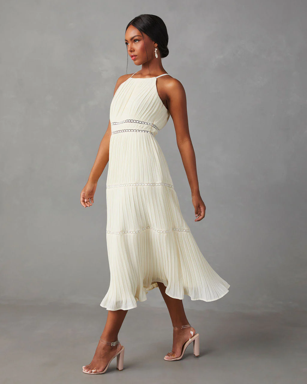Lucienne Tiered Midi Dress - Image 3