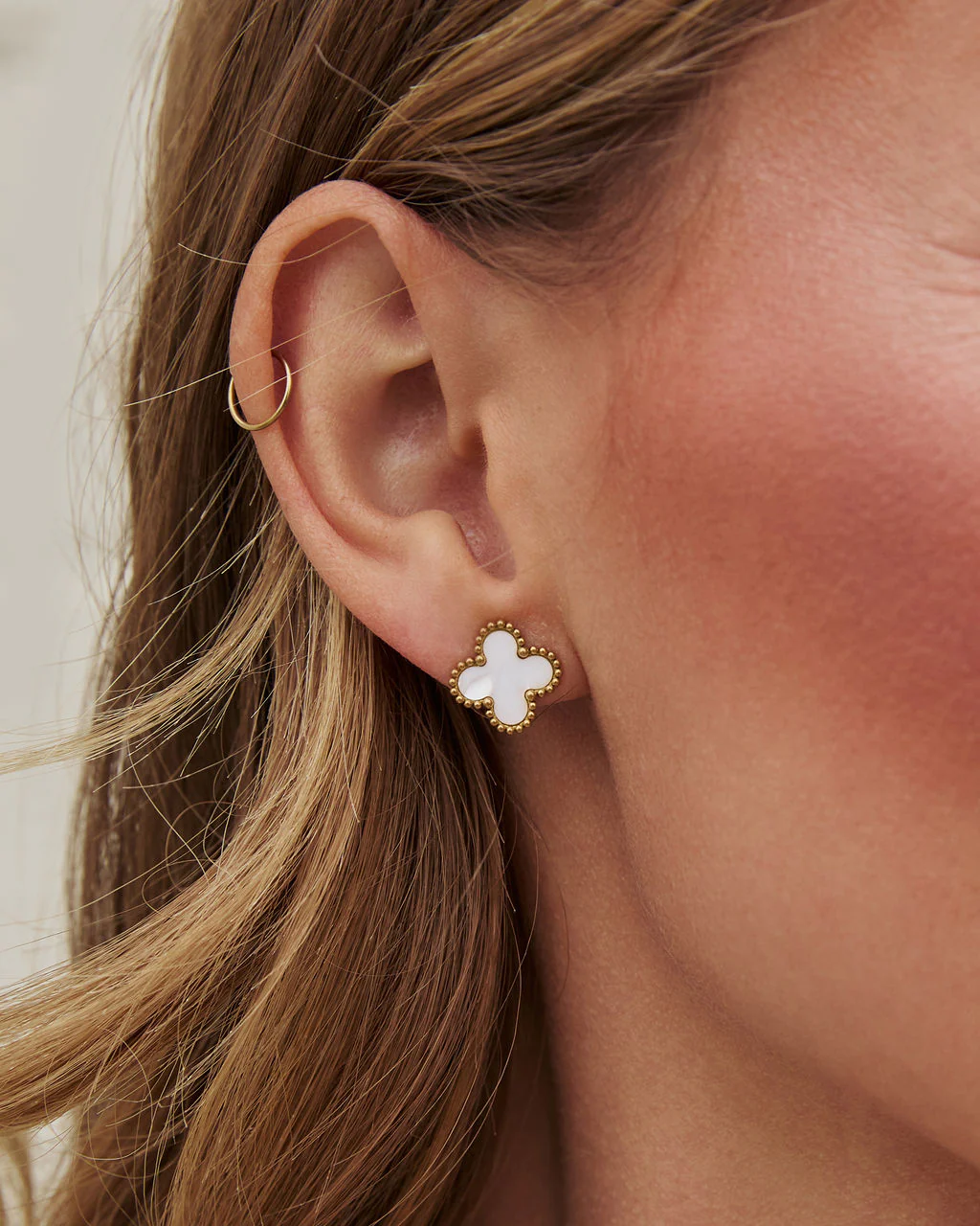 Lucky Day Clover Stud Earrings - Image 4